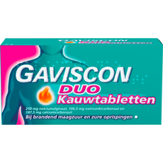 Gaviscon DUO Kauwtabletten Maagzuurremmer 24 Stuks