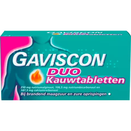 Gaviscon DUO Maagzuurremmer Kauwtabletten 24 stuks