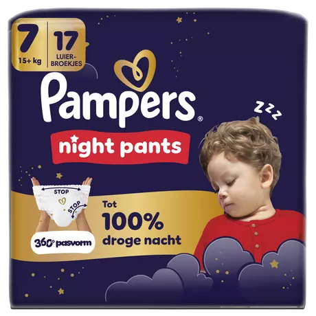 Pampers Baby Dry Night Pants Luierbroekjes Maat 7 15+ kg 17 stuks