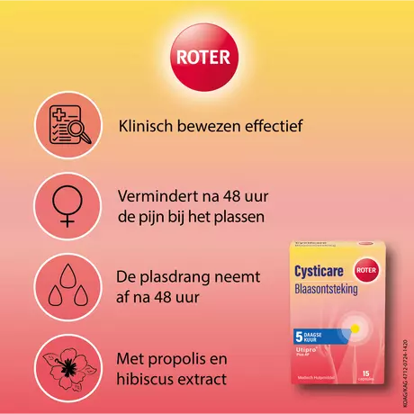 Roter Cysticare Tabletten 15 stuks 