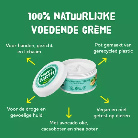 Happy Earth 100% Natuurlijke Nourishing Bodycrème 200 ML