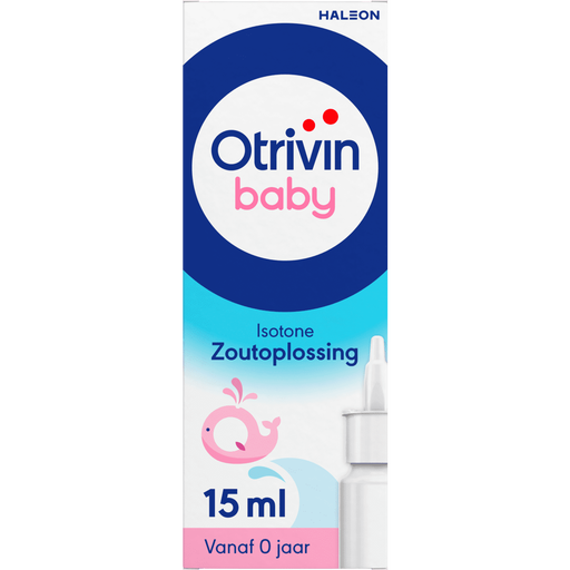 Otrivin Baby Zoutoplossing Neusspray bij een Verstopte Neus 15 ML