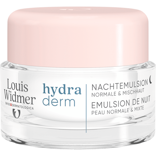 Louis Widmer Hydraderm Nachtemulsie Zonder Parfum 50 ML