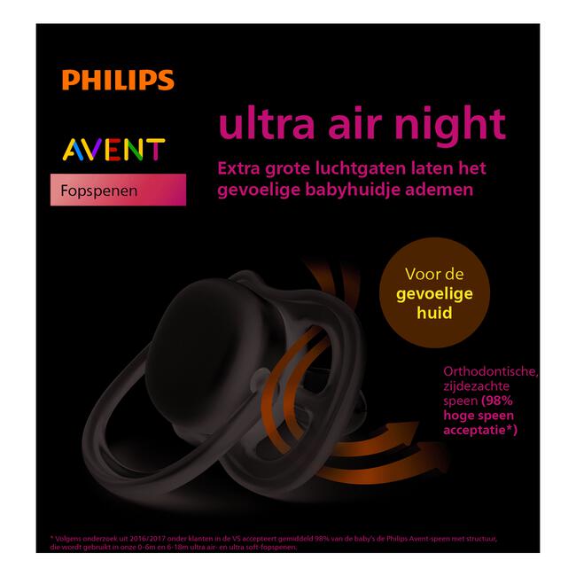 Philips Avent Soother Air Nighttime 0-6M G DC19