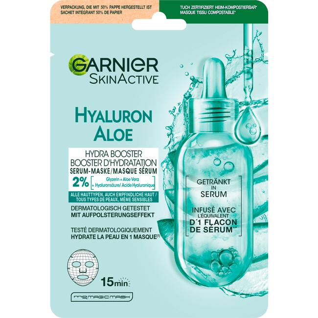 Garnier SkinActive Hydrabomb Hydraterend + Verfrissend Tissuemasker