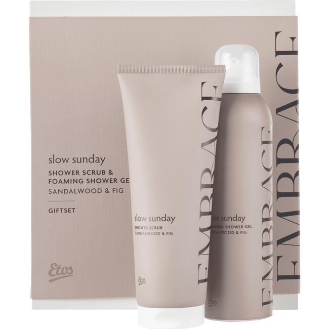 Etos Embrace Slow Sunday Giftset Body Shower foam + Shower Scrub