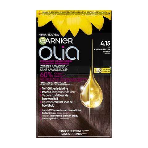 Garnier Olia Permanente Haarverf 4.15 IJs-Kastanjebruin