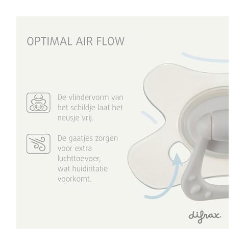 Difrax Fopspeen Natural 12+ Maanden Glow in the dark BPA-vrij