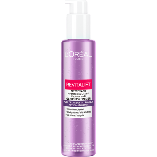 L'Oréal Paris Revitalift Filler Reinigingsgel Met Hyaluronzuur 150 ML
