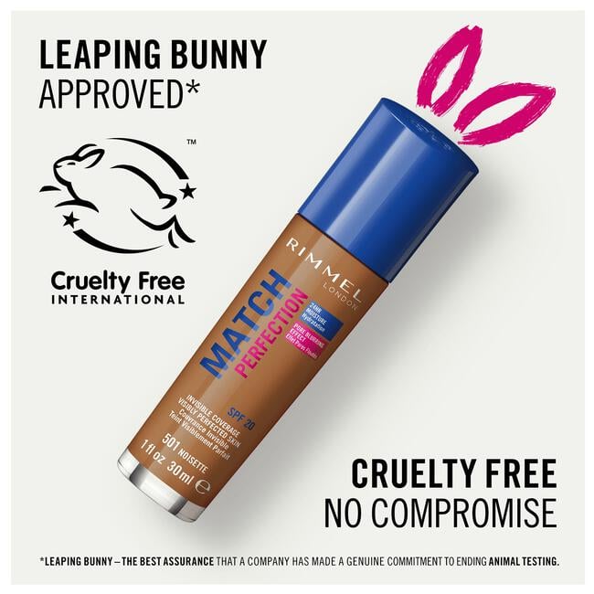 Rimmel London Match Perfection Foundation 501 Noisette