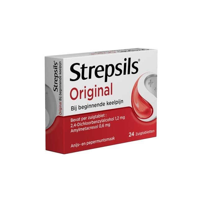 Strepsils zuigtabletten normaal 24 stuks