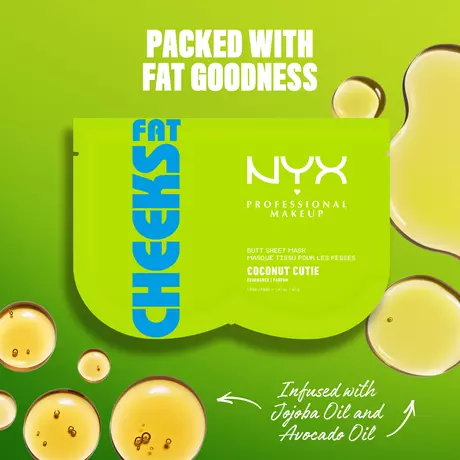NYX Professional Makeup Fat Cheeks Butt Sheet Mask 1 Stuk