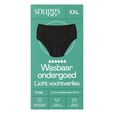 Snuggs Incontinentieondergoed Zwart Maat XXL