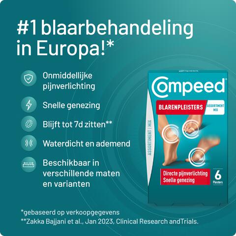 Compeed Blarenpleisters Verschillende Formaten Pleisters 6 stuks