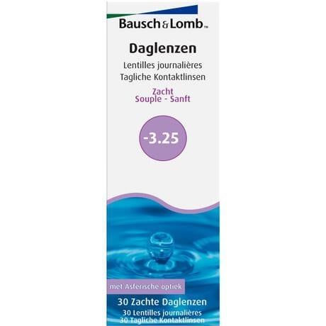 Bausch + Lomb DagLenzen -3,25 30 stuks