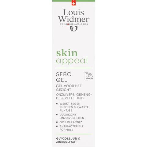 Louis Widmer Skinappeal Sebo Gel Zonder Parfum 30 ML