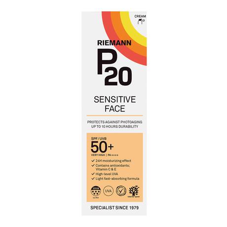 P20 Sensitive Face Zonnebrandcrème SPF50+