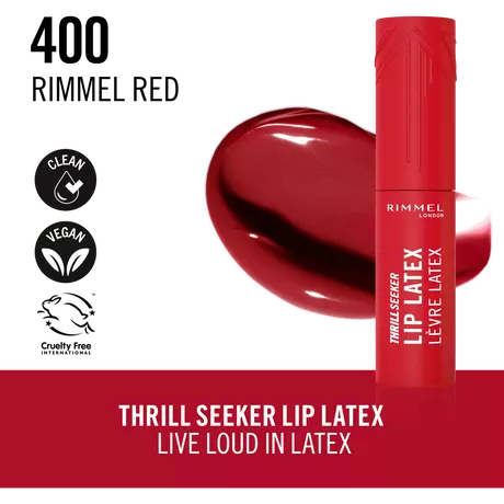 Rimmel London Thrill Seeker Lip Latex 400 Rimmel Red