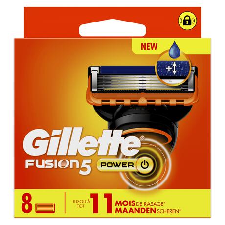 Gillette Fusion5 Power Navulmesjes 8 Stuks
