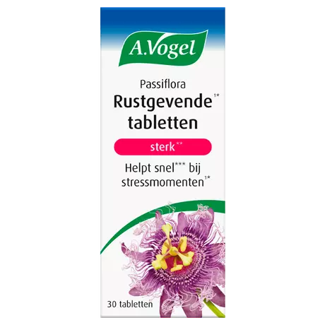A.Vogel Passiflora Rustgevende Tabletten Bij Stressmomenten 30 stuks