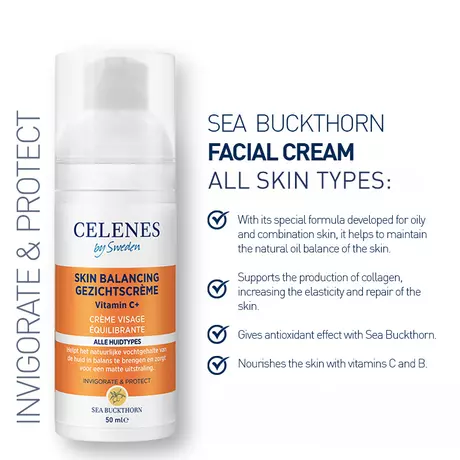 Celenes By Sweden Seabucktorn Balancing Facial Creme 50 ML