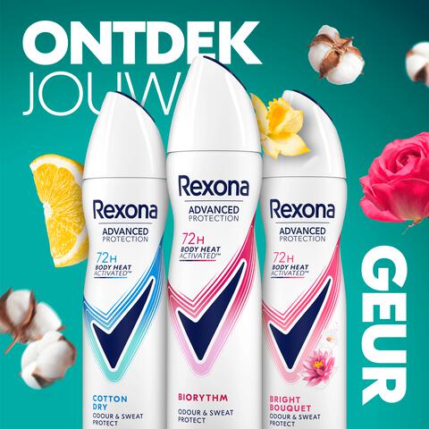 Rexona Woman Advanced Protection Biorythm Deodorant Spray 150 ML