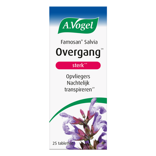 A.Vogel Famosan Salvia Sterk** Bij Opvliegers1* Tabletten 25 stuks