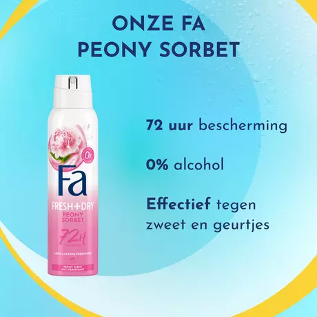 Fa Peony Sorbet Deodorant Spray 150 ML