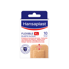 Hansaplast Flexible XL Eilandpleister 5x7,2cm 10 stuks