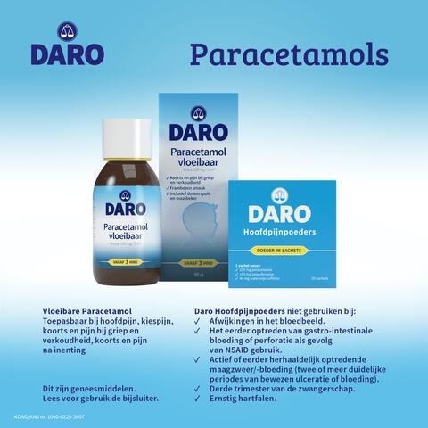 Daro Hoofdpijnpoeders 20 Sachets