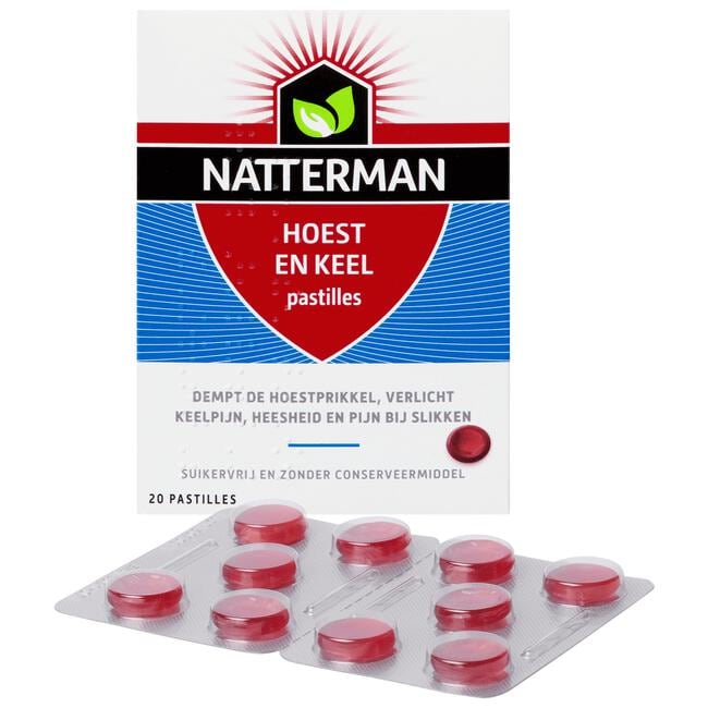 Natterman Hoest en Keel pastilles 20 stuks