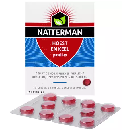 Natterman Hoest En Keel Pastilles 20 stuks