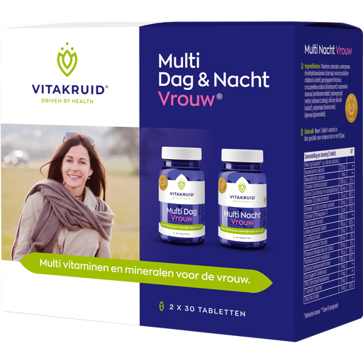 Vitakruid Multi Dag & Nacht Vrouw Tabletten 2x30 stuks