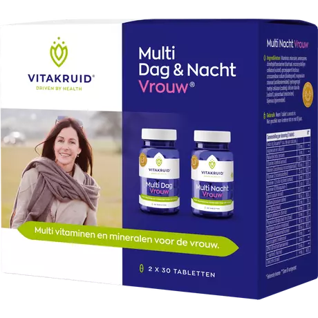 Vitakruid Multi Dag & Nacht Vrouw Tabletten 2x30 stuks