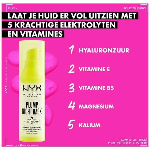 NYX Professional Makeup Plump Right Back Primer & Serum PLPR01 30 ML
