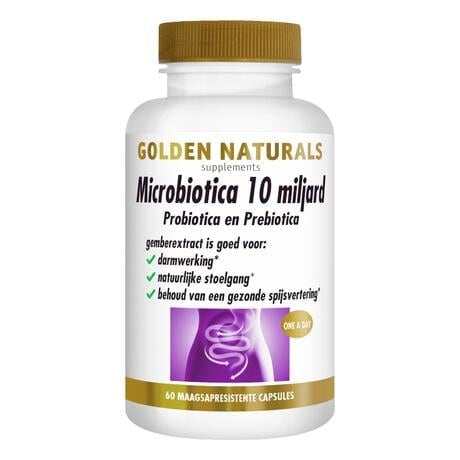 Golden Naturals Microbiotica 10 Miljard Capsules 60 stuks