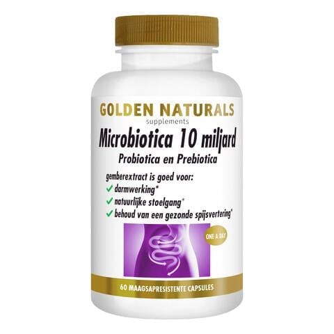 Golden Naturals Microbiotica 10 Miljard Capsules 60 stuks