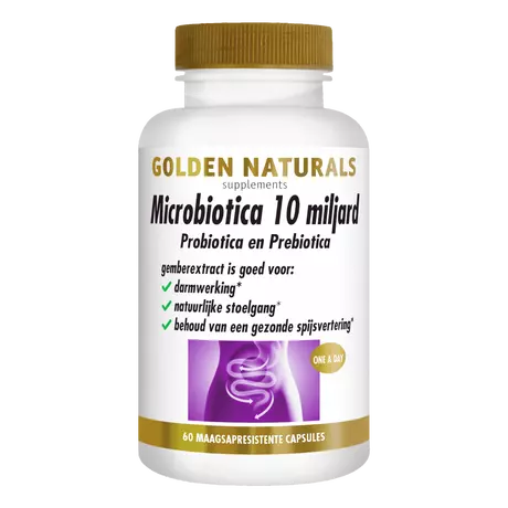 Golden Naturals Microbiotica 10 Miljard Capsules 60 stuks