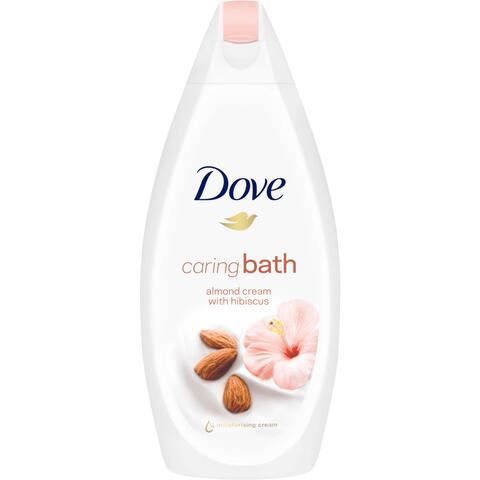 Dove Caring Bath Amandelmelk & Hibiscus Badcrème 450 ml