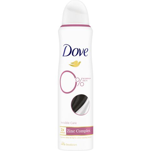 Dove Invisible 0% Deodorant Spray 150 ML