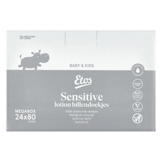 Etos Baby Lotion Billendoekjes Sensitive Plasticvrij Megabox