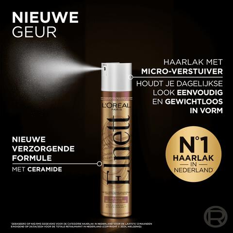 L'Oréal Paris Elnett Shine Sterke Fixatie Haarlak 200ML