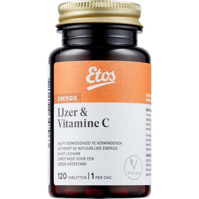 Grace Arabische Sarabo zadel Etos IJzer en Vitamine C 120 stuks 120 EA | Etos