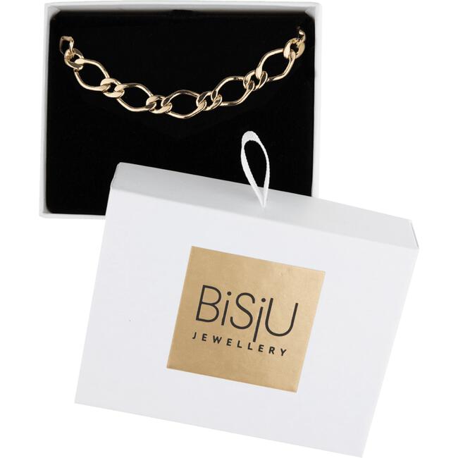 BiSjU Jewellery Armband Duo Links & Sparkle Gold Plated 