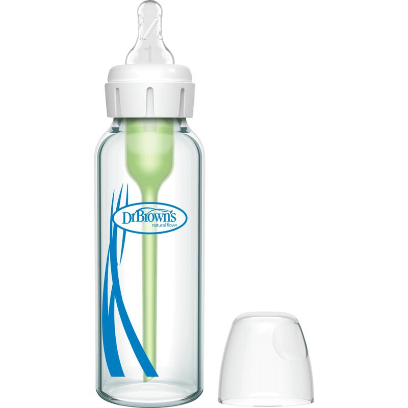 Dr. Brown’s Options+ Anti-Colic Smalle Halsfles Glas 250 ML