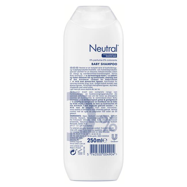Neutral  Parfumvrij Baby Shampoo 250 ML