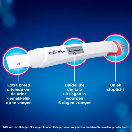 Clearblue Zwangerschapstest Digitaal Ultravroeg 1 stuk