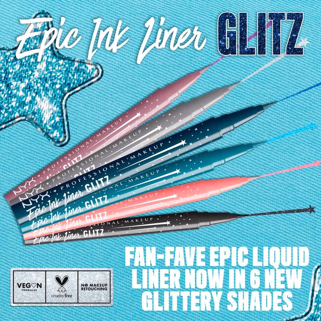 NYX Professional Makeup Epic Ink Linker Glitz 01 Tapered Twinkle