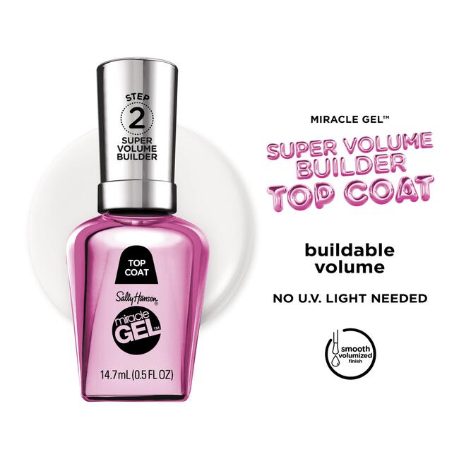 Sally Hansen Miracle Gel Top Coat - Transparant - 114 SuperVolume Builder