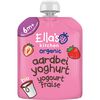 Ella's Kitchen Bio Knijpfruit Aardbeien Yoghurt 6+ Maanden 90 gram